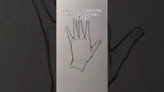 how to draw hand for beginners ✋