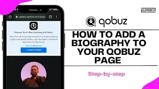 How To Add a Biography To Your Qobuz Artist Page