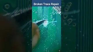 Broken Trace Repair #electronics #mobilerepair