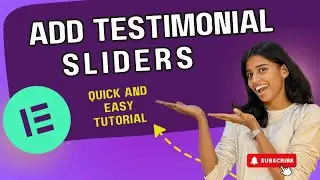 How to Add a Testimonial Slider Widget in Elementor | Step-by-Step Tutorial