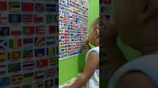 Flags of the world(1y/o👌🏻)☺️   #flags #flagsoftheworld #kids #kidsvideo #smart #smartbaby #toddler