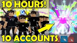 Clicker Simulator HATCHING for 10 HOURS on 10 ACCOUNTS! Clicker Sim Roblox UPDATE 22.5 310M EVENT