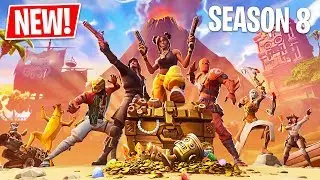 Fortnite Season 8 Battle Pass, New Map & New Skins! (Fortnite Battle Royale Gameplay)