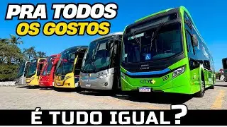 7 ÔNIBUS DIFERENTES NO MESMO VÍDEO! ÔNIBUS NÃO É TUDO IGUAL