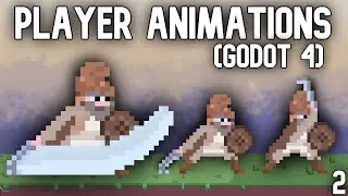 Create Complete Player ANIMATIONS in Godot 4 (step by step)