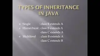 Session 27 -  Inheritance in Java part 1 -  Explanation