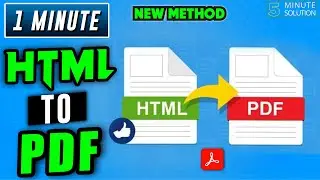 How to convert html to pdf 2024 | Adobe acrobat Tutorial