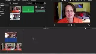 How to show two videos on screen at one time in iMovie