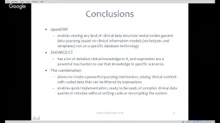 openEHR + SNOMED CT: a perfect combination for clinical data querying (presentation)