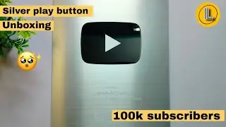Silver play button unboxing🥺......