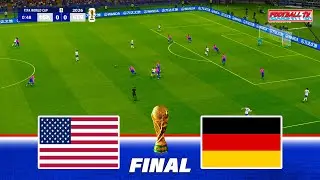 USA vs GERMANY - FIFA WORLD CUP 2026 FINAL | Full Match All Goals | PES 21 Game Simulation