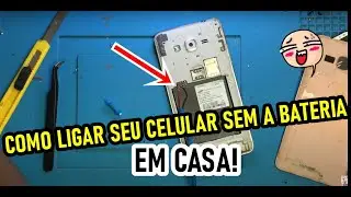 COMO LIGAR CELULAR SEM BATERIA EM CASA.