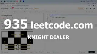 Разбор задачи 935 leetcode.com Knight Dialer