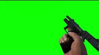 Pistol GTA V Green Screen