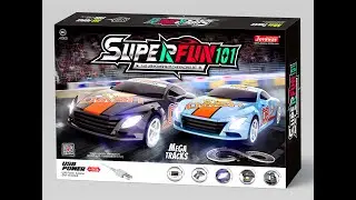 9101 SuperFun 101 USB power 1/43 slot racing set