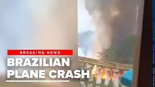 Video shows passenger plane falling out of sky over São Paulo, Brazil