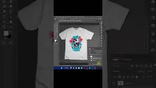 Mockup design on T-shirt in adobe photoshop 