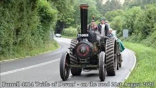 Burrell no. 4014 'Pride of Devon' - on the road 21st August 2020