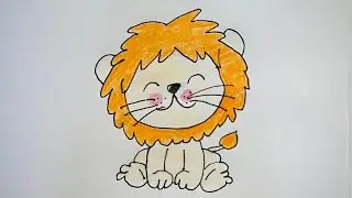 How to draw a lion easy | Lion drawing step by step #pasiart