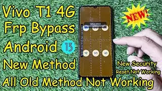 Vivo T1 4G (V2153) Frp Bypass New Method Android 13 New Security 2023 Reset Not Working Problem Fix