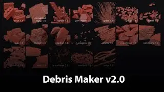 Debris Maker v2.0 | Useful script for 3dsMax