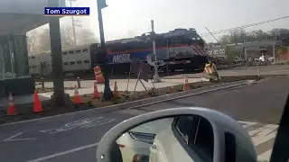 Video: Metra train hits truck in Clarendon Hills