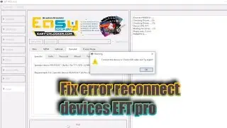 fix error reconnect EFT pro bacab passcode iphone X