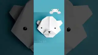 Easy Polar Bear origami https://www.redtedart.com/simple-polar-bear-origami/