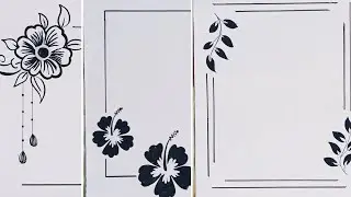 border ideas for project simple and beautiful//Beautiful border designs for project