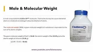 Mole & Molecular Weight: Simply Explained with Examples and Calculations