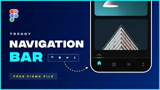 Design Trendy Navigation Bar with bouncy Effect in figma