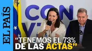 VENEZUELA | María Corina Machado: Tenemos el 73% de las actas y prueban que ganó Edmundo González