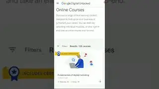 Google Digital Marketing Course #short