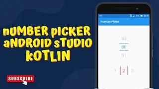 Create Number Picker in Android Studio Kotlin || Android Material Design