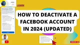 How to deactivate Facebook account 2024