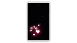 Black screen Heart effect | Tamplate video background | Black Screen Status | Green Screen Template