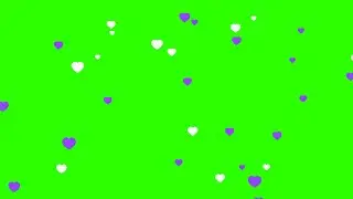 Colorful Hearts #1 / Green Screen - Chroma Key