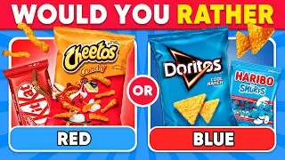 Would You Rather Red vs Blue Food 🌶️ 🧊 Daily Quiz