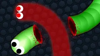 Slither.io Hacker Destroying Pro Snakes! Epic Slitherio Gameplay