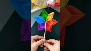 paper fan | craft | art |#short #youtubeshorts #artandcraft