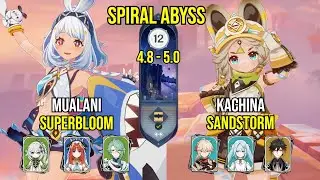 C0 Mualani Superbloom & C6 Kachina Sandstorm | Spiral Abyss 4.8 | Genshin Impact