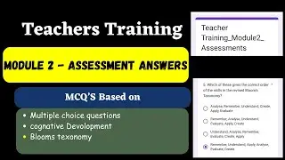 Teachers training module 2 assessment answers ||