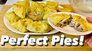 Venison Mushroom and Herbed Cheese Puff Pies | Best Holiday Venison Recipe