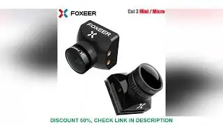 Foxeer Mini Cat / Micro Cat 3 1200TVL Starlight 0.00001Lux FPV Camera Low Latency Low Noise FPV Came