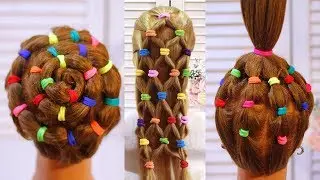 Топ 5 Простые и Легкие Прически на Резинках. Top 5 Hairstyles Tutorial Compilation2017