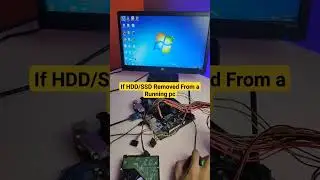 what if! HDD/SSD is removed from a running #computer #short #shorts #shortsfeed #shortsvideo #tech