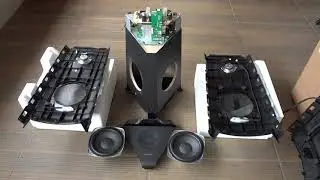 Samsung Sound Tower MX-T55 (MX-T50) Look Inside (Disassembled) Teardown (Desmontada) Por dentro