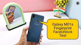 Samsung Galaxy M01s - Rear Mounted Fingerprint & FaceUnlock Test 🔥🔥🔥