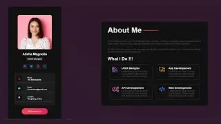 How to Create Personal  Portfolio  Website Using HTML and CSS Only