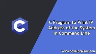 C Program to Print IP Address of the System in Command Line